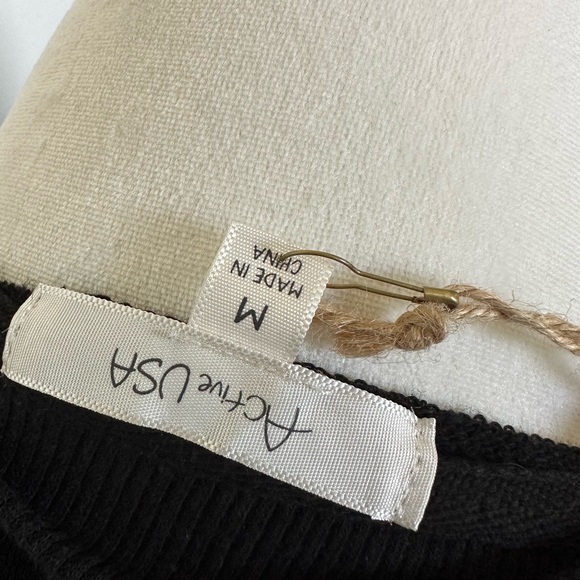 Women’s Black Lace Up Sweater - Picture 3 of 4